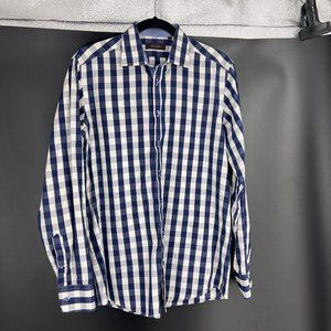 SAND Copenhagen Blue Gingham Dress Shirt
